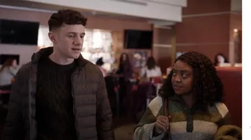 BDG Lexi Henley Sweater worn by Janine Teagues (Quinta Brunson) as seen in Abbott Elementary (S02E16)