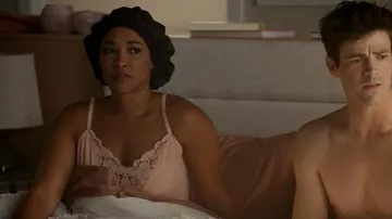 Eberjey Naya Jersey Knit Chemise in Rose Cloud worn by Iris West-Allen (Candice Patton) as seen in The Flash (S09E01)
