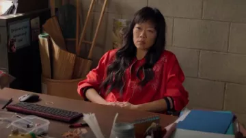 H&M Em­broi­dered Bomber Jack­et worn by Marissa Wong (Grace Lynn Kung) as seen in Wong & Winchester (S01E02)