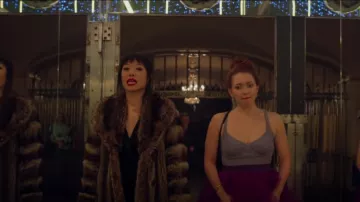 York Furrier Rac­coon Fur Coat worn by Marissa Wong (Grace Lynn Kung) as seen in Wong & Winchester (S01E02)