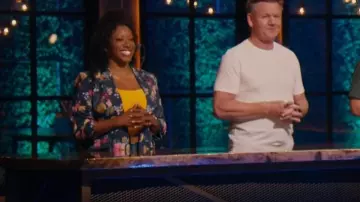 Cinq a Sept Kylie Jacket porté par Nyesha Arrington vu dans Next Level Chef (S01E02)