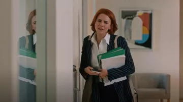 Out of the Woods Pure Cord Shopper and Rabbit Pure Tote worn by Anne Carlson (Danielle Kind) as seen in Workin' Moms(S07E06)