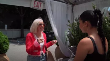 Lunettes de soleil carrées surdimensionnées 60 mm inspirées de la mode Gucci portées par Margaret Josephs comme on le voit dans The Real Housewives of New Jersey (S13E03)