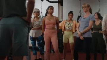 Old Navy Hands-Free Pocket Biker Shorts worn by Jenny Matthews (Jessalyn Wanlim) as seen in Workin' Moms(S07E06)