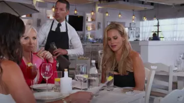 Superdown Sadra One Shoulder Bodysuit worn by Jackie Goldschneider as seen in The Real Housewives of New Jersey (S13E03)