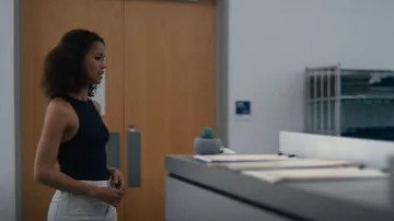 Zara High Neck Bodysuit worn by Sophie (Gugu Mbatha-Raw) as seen in Surface (S01E01)