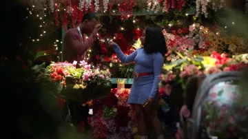 Zara Seamed Knit Skater Dress worn by Janine Teagues (Quinta Brunson) as seen in Abbott Elementary (S02E16)