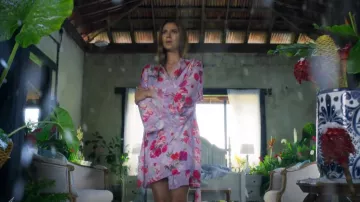 Victorias Secret Lace Trim Robe worn by Elena Roarke (Roselyn Sánchez) as seen in Fantasy Island (S01E10)