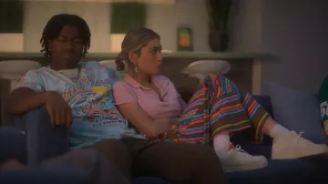 Gucci X Ken Scott Striped Wide-Leg Trousers worn by Lauryn (Amelie Zilber) as seen in grown-ish (S05E15)