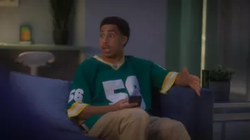 Just Don bordado 35 Knit Jersey usado por Andre Johnson, Jr. (Marcus Scribner) como se ve en adulto (S05E15)