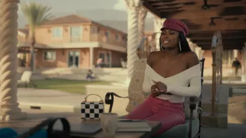 Brandon Blackwood Mini Kendrick Trunk worn by Hilary Banks (Coco Jones) as seen in Bel-Air (S02E03)