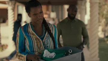 Etro Amber Silk Wrap Jacket worn by Vivian Banks (Cassandra Freeman) as seen in Bel-Air (S02E03)