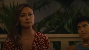 Collier de chaîne de trombone Madewell porté par Jane Tennant (Vanessa Minnillo) vu dans NCIS: Hawai’i (S02E15)