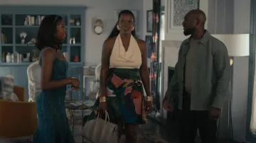 JW Anderson Side Drape Skirt worn by Vivian Banks (Cassandra Freeman) as seen in Bel-Air (S02E02)