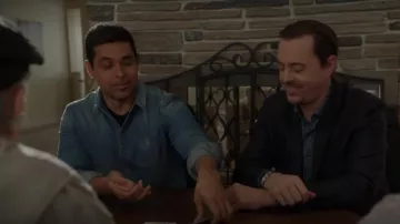 Allsaints Gleason Denim Camisa usada por Nick Torres (Wilmer Valderrama) vista en NCIS (S20E15)