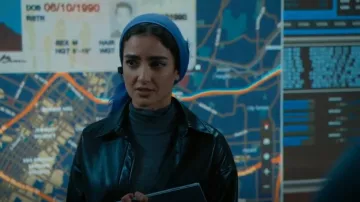 Babaton Pel­li Jack­et worn by Special Agent Fatima Namazi (Medalion Rahimi) as seen in NCIS: Los Angeles (S14E13)