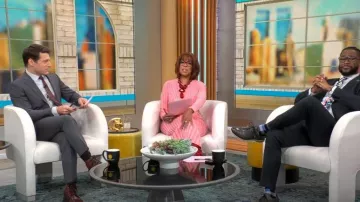 Altuzarra Gramm Dress worn by Gayle King as seen in CBS Mornings on February 28, 2023