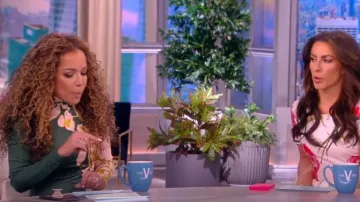 LA DoubleJ Halle Jasmine-print Jersey Maxi Dress worn by Sunny Hostin in The View on February 28, 2023