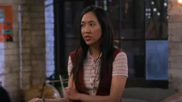 Asos Design Plunge Cotton Stretch Twill Jumpsuit worn by Ellen (Tien Tran) as seen in How I Met Your Father (S02E06)