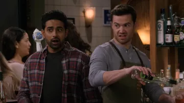 Rails Fe­lix Plaid But­ton Down Flan­nel Shirt worn by Sid (Suraj Sharma) as seen in How I Met Your Father (S02E06)