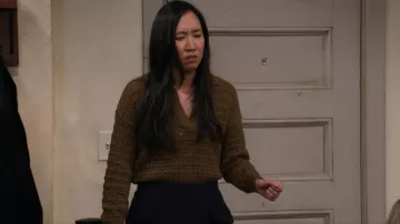 Madewell Sunbury Open Stitch Polo Sweater worn by Ellen (Tien Tran) as seen in How I Met Your Father (S02E06)