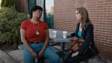 Rag & Bone Women's Rebound Leather Belt worn by Det. Kelly Duff (Adrienne C. Moore) as seen in Pretty Hard Cases (S03E09)