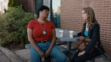 Rag & Bone Cotton Camo Tee worn by Det. Kelly Duff (Adrienne C. Moore) as seen in Pretty Hard Cases (S03E09)