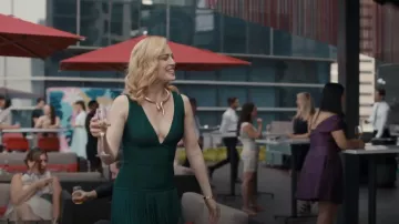 Herve Leger Fringed Evening Gown worn by Tiggy Sullivan (Tara Strong) as seen in Pretty Hard Cases (S02E07)