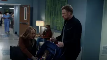 John Varvatos Suede Shirt Jacket worn by Dr. Owen Hunt (Kevin McKidd) as seen in Grey's Anatomy (S19E08)