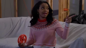 Madewell Mayer Sweater worn by Randi (Kyla Pratt) as seen in Call Me Kat (S03E16)