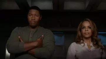 Tailor Vintage Performance Faux Shearling Lined Long Sleeve Waffle Henley worn by Bryan Jordan (Luke Tennie) as seen in CSI: Vegas (S02E15)