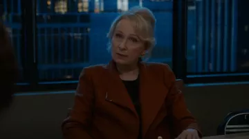 Ted Baker Wool Long Belt­ed Wrap Coat worn by Judge Gabriela Sauceda (Tasha Simms) as seen in So Help Me Todd (S01E05)