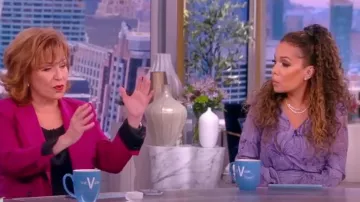 Fe Noel Puff Sleeve Wrap Dress worn by Sunny Hostin as seen in The View on March 3, 2023