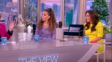 Proenza Schouler Floral-lace Detail Mini Dress worn by Alyssa Farah as seen in The View on March 3, 2023