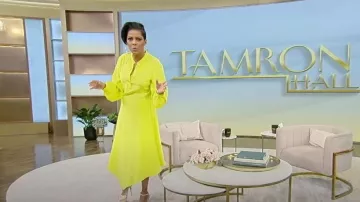 Stella McCartney Asymmetric Crepe Maxi Dress worn by Tamron Hall as seen in Tamron Hall Show on March 1, 2023