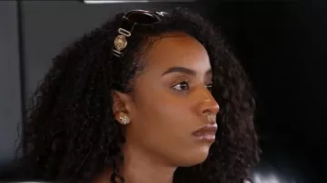 Versace Tribute Oval Sunglasses worn by Alissa as seen in Below Deck (S10E13)