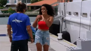 Pacsun Basic Sweater Tube Top worn by Alissa Humber as seen in Below Deck (S10E13)