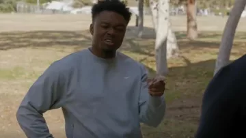 Nike NRG Crew Sweat worn by Devin Rountree (Caleb Castille) as seen in NCIS: Los Angeles (S14E14)