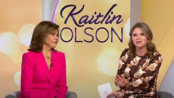 Michael Kors Georgina One-Button Wool Blazer worn by Hoda Kotb as seen in Today with Hoda & Jenna on March 6, 2023