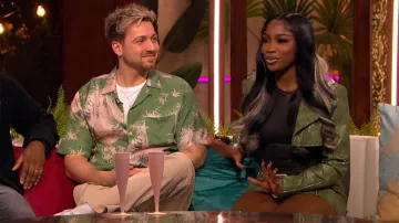 Pretty Little Thing Black Faux Leather Racer Bodysuit worn by Indiyah Polack as seen in Love Island: Aftersun (S09E02)