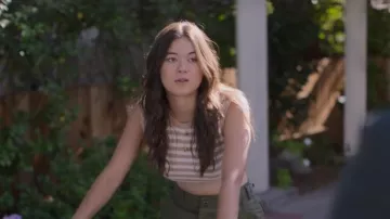 Reformation Romina Cropped Sweater worn by Alice (Lukita Maxwell) as seen in Shrinking (S01E07)