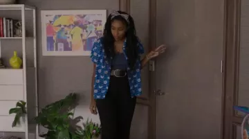 Big Bud Press Pantry Button Up Daisy Chain worn by Gaby (Jessica Williams) as seen in Shrinking (S01E07)
