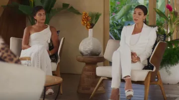 Stuart Weitzman Sky­high 145 Plat­form San­dal worn by Elena Roarke (Roselyn Sánchez) as seen in Fantasy Island (S02E08)