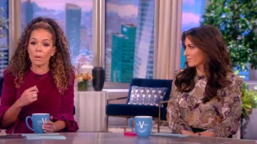 Veronica Beard Howell Blouse worn by Alyssa Farah as seen in The View on  March 7, 2023