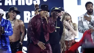 Kangol black bucket hat worn by LL Cool J for his live performance at 2023 Grammy Awards