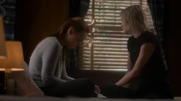 Halogen Crewneck Cashmere Sweater worn by Raelle Collar (Taylor Hickson) as seen in Motherland: Fort Salem (S02E03)