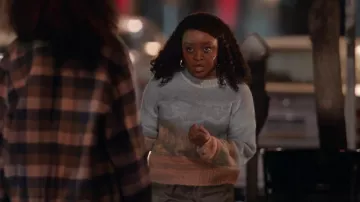 Zara Landscape Print Sweater worn by Janine Teagues (Quinta Brunson) as seen in Abbott Elementary (S02E18)