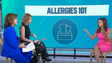 L'Agence Pilar Wide Leg Pants worn by Hoda Kotb as seen in Today on March 9, 2023