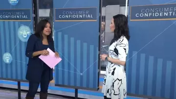 Ted Baker Savina Jacquard Vestido de skater usado por Vicky Nguyen como se ve en Today el 10 de marzo de 2023