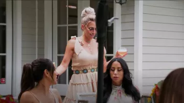 Kojooin Tie Strap Sleeveless Vestido usado por Danielle Cabral como se ve en The Real Housewives of New Jersey (S13E05)
